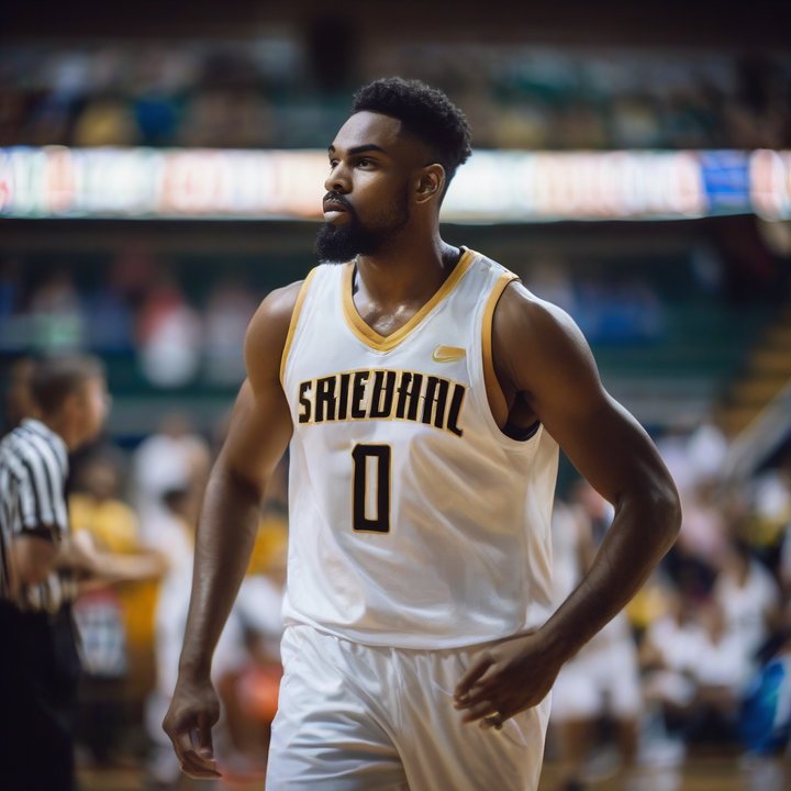 Dennis Schröder reacting to racial abuse during EuroBasket game.