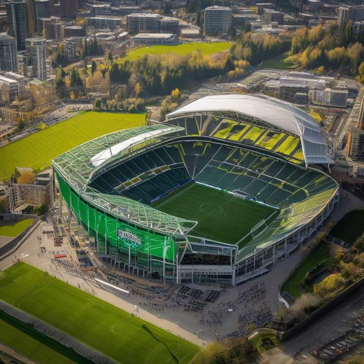 Seattle Sounders player kicks ball during MLS match against Sporting Kansas City.