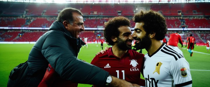 Mohamed Salah in action during Egypt's win over Djibouti in World Cup qualifier.